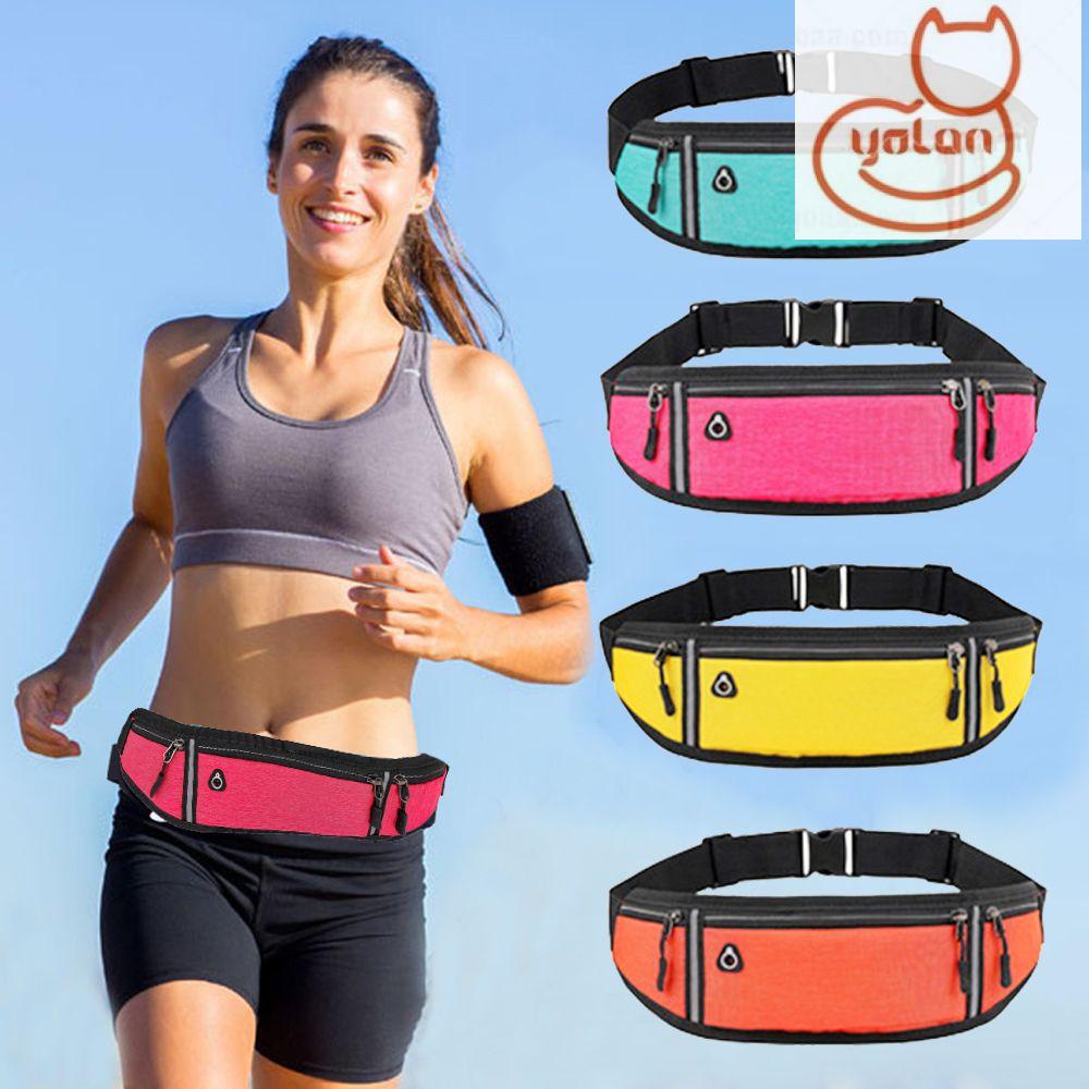 Túi đeo thắt lưng có dải phản quang nhỏ gọn kháng nước nhiều màu sắc thời trang cho nam và nữ