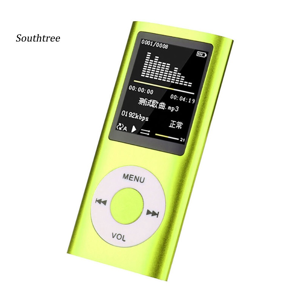 Máy nghe nhạc MP4 màn hình màu 1.8inch kiêm radio FM hỗ trợ thẻ TF/thẻ kỹ thuật số an ninh mini