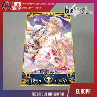 Thẻ bài sưu tầm custom bánh xốp Fate Grand Order FGO Fate/Grand Order Europa