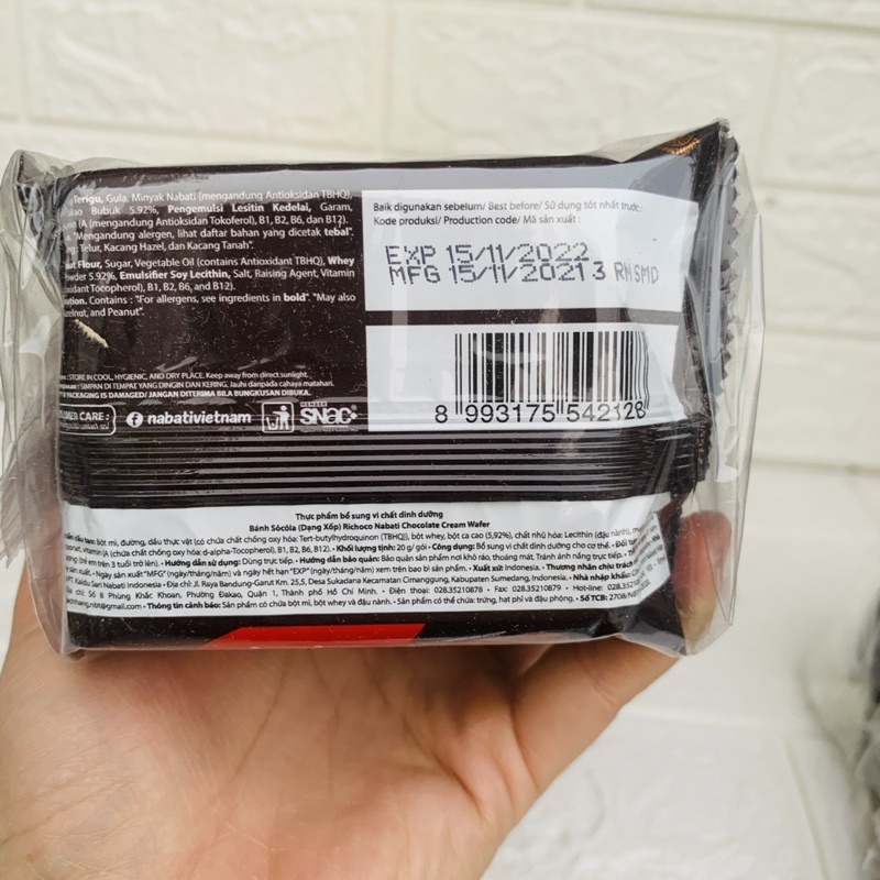 BÁNH NABATI PHÔ MAI 20g x 10 gói