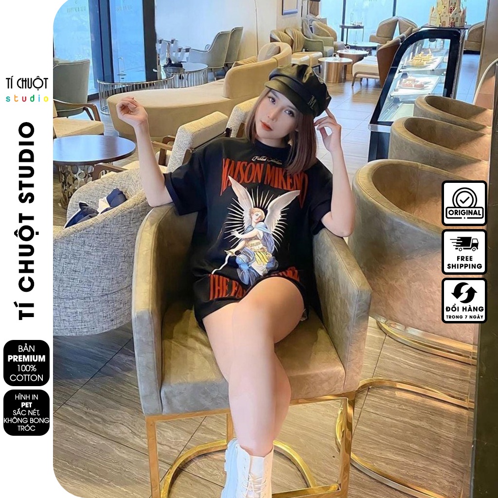 Áo thun Mikenco Fallen Angel nam nữ in hình 5D, áo phông unisex mikenco thiên thần sa ngã - Tí Chuột Studio