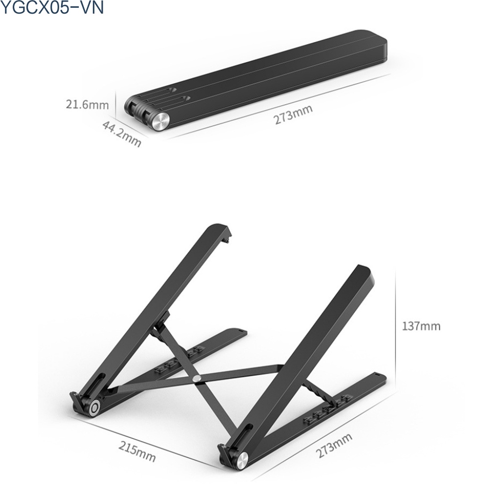 Giá Đỡ Laptop 5 Cấp Độ Có Thể Điều Chỉnh Cho Văn Phòng / Nhà Ở