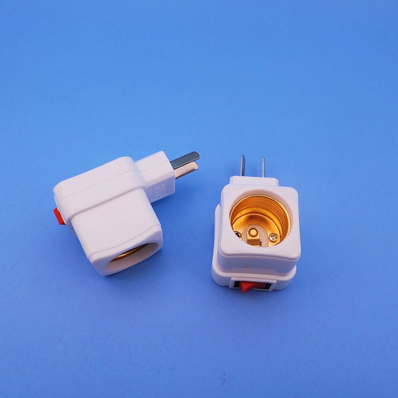 Đuôi Đèn E27 Có Công Tắc, Liền Phích Cắm 2 Chân , Đui Đèn Xoáy Bóng E27 - DD01 - Gia Dụng Tý Tẹo