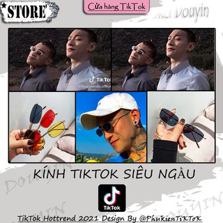 KÍNH TIK TOK 2 anh đầu đinh HOT TREND - Phong Cách Hồng Kông