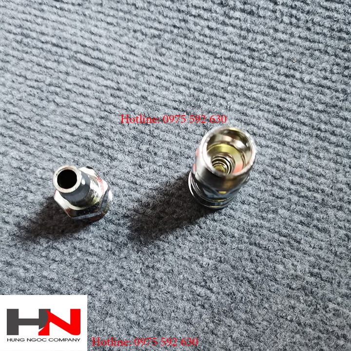 Khớp nối nhanh khí nén ren ngoài 13, 16, 21 mm
