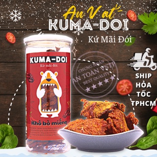 Đồ ăn vặt khô bò miếng kuma-doi 300g ăn vặt tuổi thơ sài gòn ngon mà rẻ