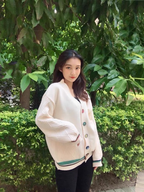 Áo khoác len Cardigan khuy chất mềm mại mịn đẹp dáng hàn quốc( kèm ảnh thật) | BigBuy360 - bigbuy360.vn