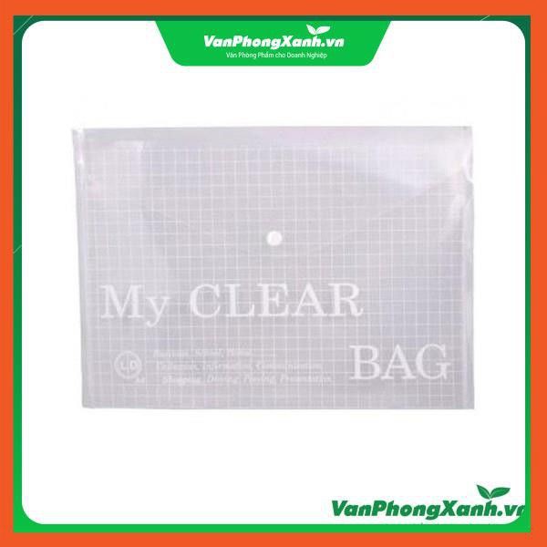 [Bán Lỗ]Clear bag ( Túi khuy) Khổ Mỏng - Trung - Dầy