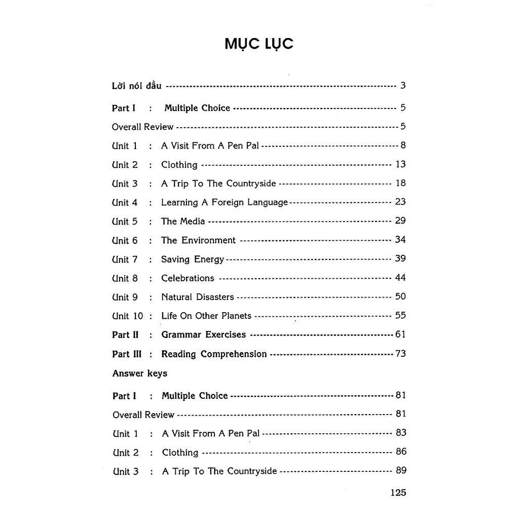 Sách Bài Tập Trắc Nghiệm Tiếng Anh 9