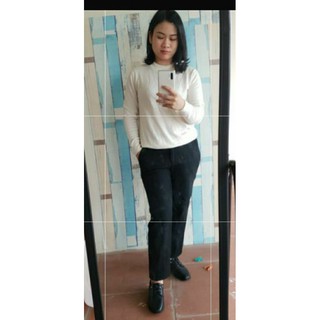 Quần dạ lót nỉ xuất Hàn dáng công sở hiện chỉ còn mẫu 4 size 32