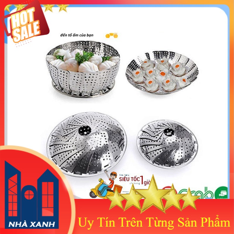 Vỉ Hấp Thực Phẩm, Đồ Xôi, Hấp Bánh Inox Cánh Xèo, Gấp Gọn Đa Năng Tiện Dụng Cho Căn Bếp Nhà Bạn - Shop Nhà Xanh