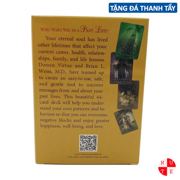 Bộ Bài Past Life Oracle 44 Lá Tặng File Tiếng Anh Và Đá Thanh Tẩy C196