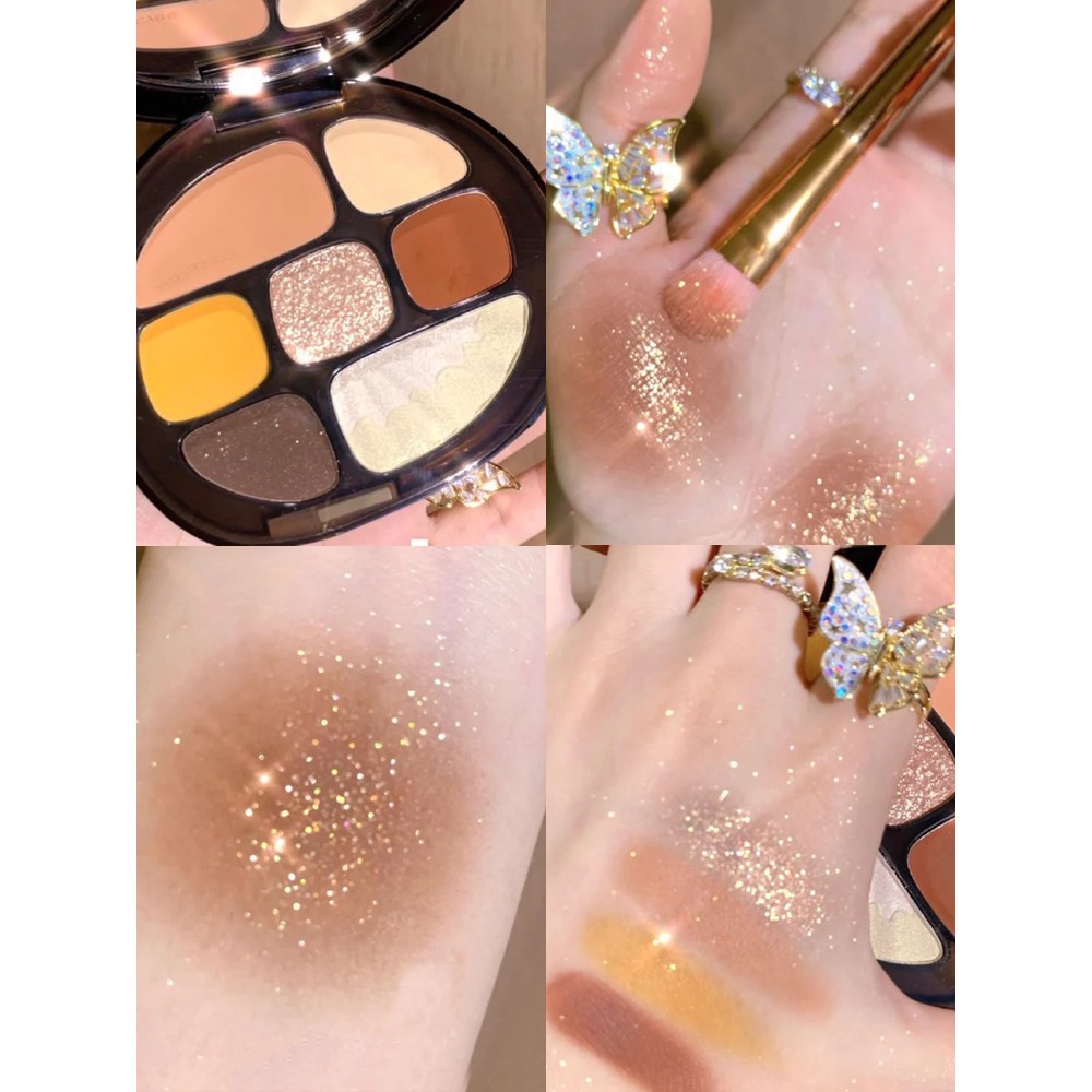 [Hàng mới về] Bảng Phấn Mắt Trang Điểm Chuyên Nghiệp Vỏ Màu Hổ Phách | BigBuy360 - bigbuy360.vn