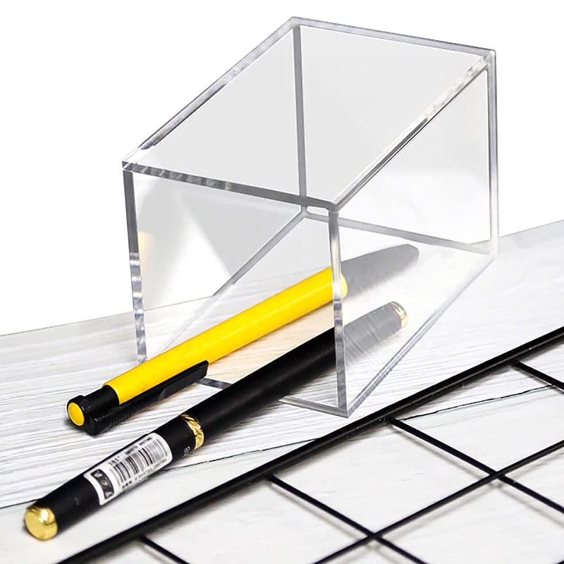 Hộp Đựng Cọ Trang Điểm Bằng Acrylic Trong Suốt Tiện Dụng