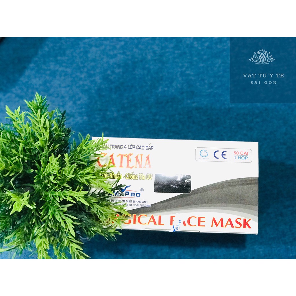 Khẩu Trang Y Tế 4 lớp CATENA Nam Anh (Hộp 50 cái)