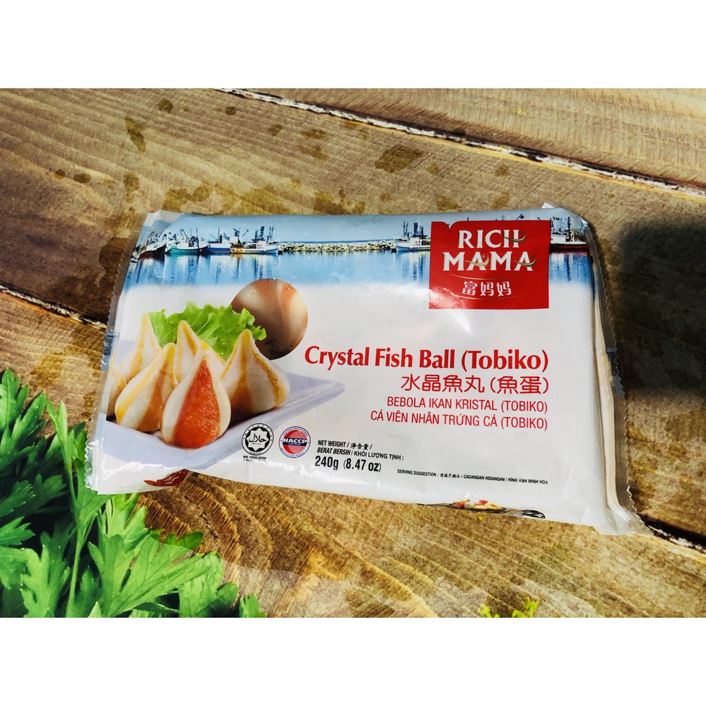 chả cá nhân trứng TOBIKO gói 240g nhập khẩu malaysia
