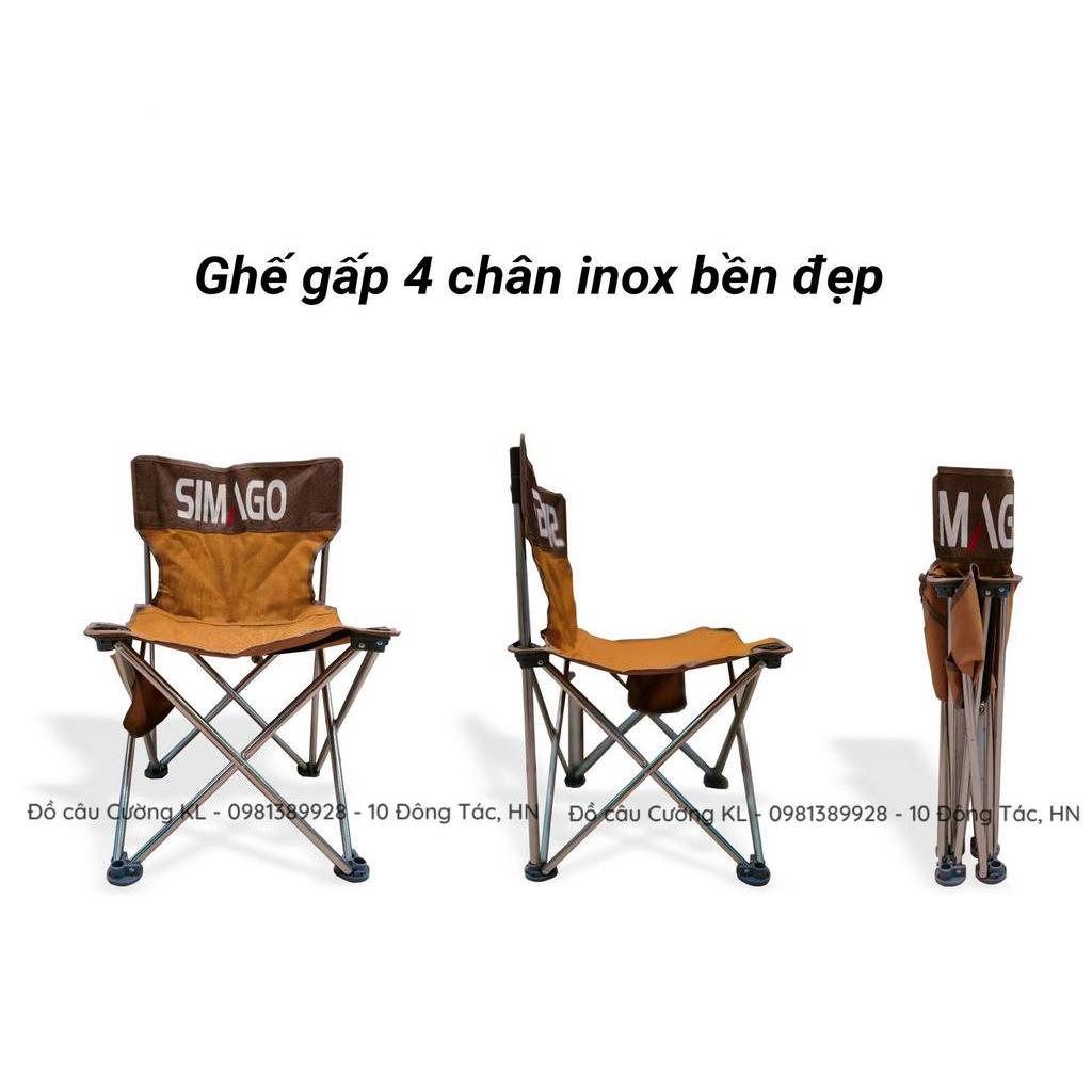 Ghế gấp 4 chân inox Simago bền đẹp