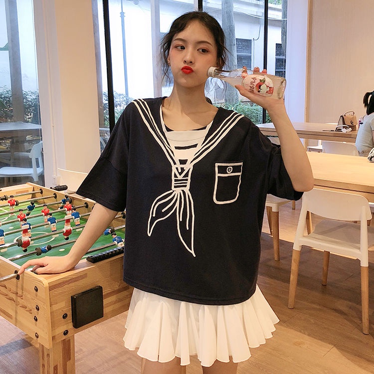 Áo Thun Nữ Tay Ngắn Dáng Rộng In Hình Dễ Thương Thiết Kế Mới