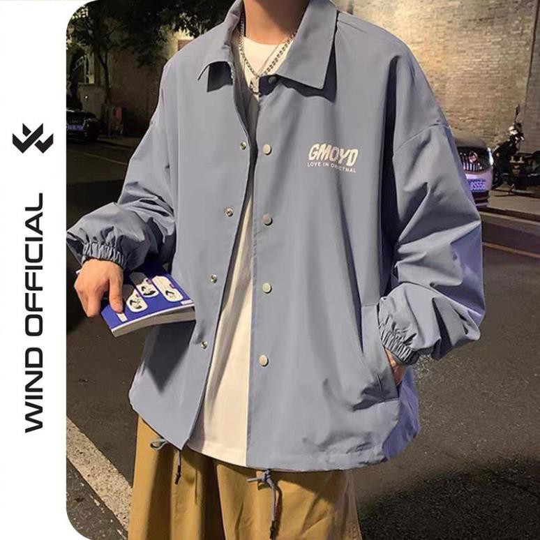 Áo khoác dù cardigan unisex form rộng Mặt Cười nam nữ cực phẩm của năm