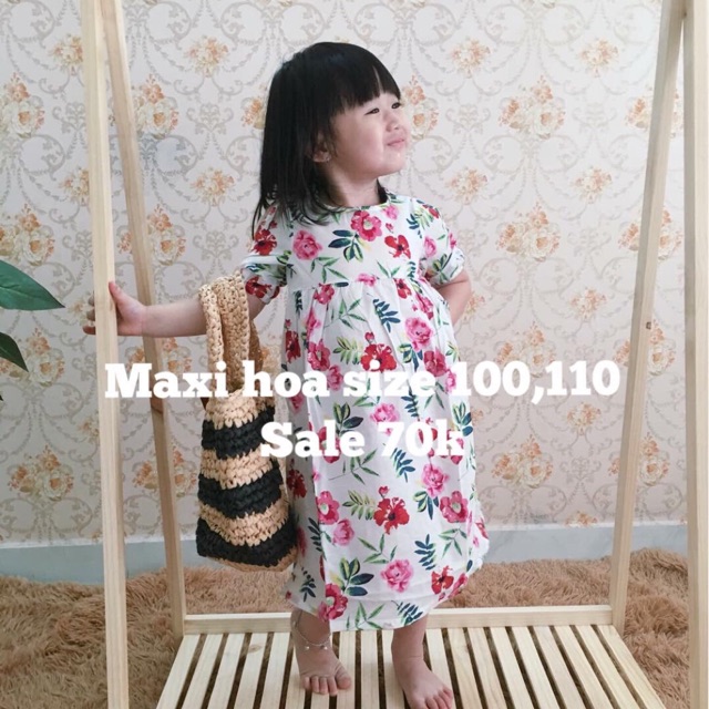 Đầm maxi hoa sale