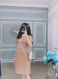 Đầm suông dáng dài xẻ tà NORTH