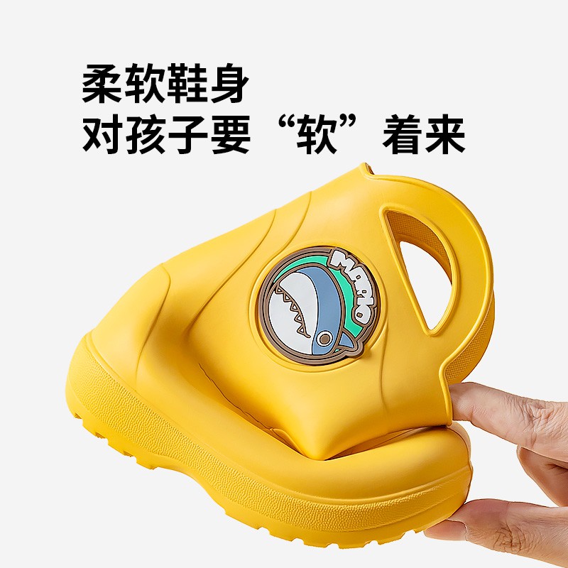 Giày bốt đi mưa bằng EVA chống trượt họa tiết khủng long chống thấm nước cho bé trai và bé gái Cheerful