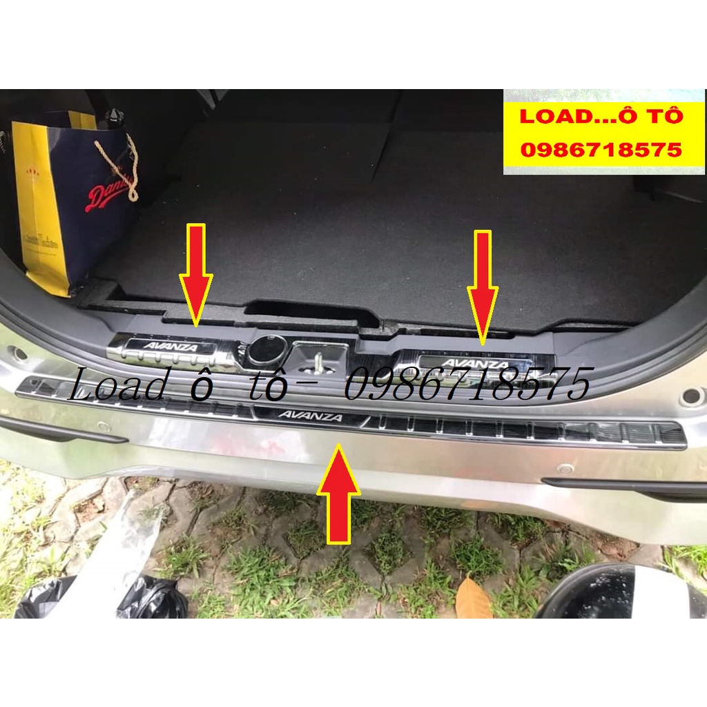 Chống Trầy Cốp Titan Trong, Ngoài Xe Toyota AVANZA 2022-2023 Mẫu Titan Chữ Bóng Gương Cao Cấp