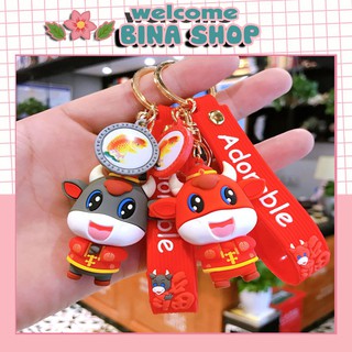 Móc khóa, móc túi xách trâu tết dễ thương nhiều mẫu giá rẻ - Thích hợp làm quà tặng Valentine, sinh nhật