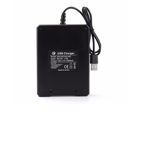 Bộ sạc 2 Pin và 4 Pin Lithium từ pin 10440 đến 18650 tự ngắt khi đầy