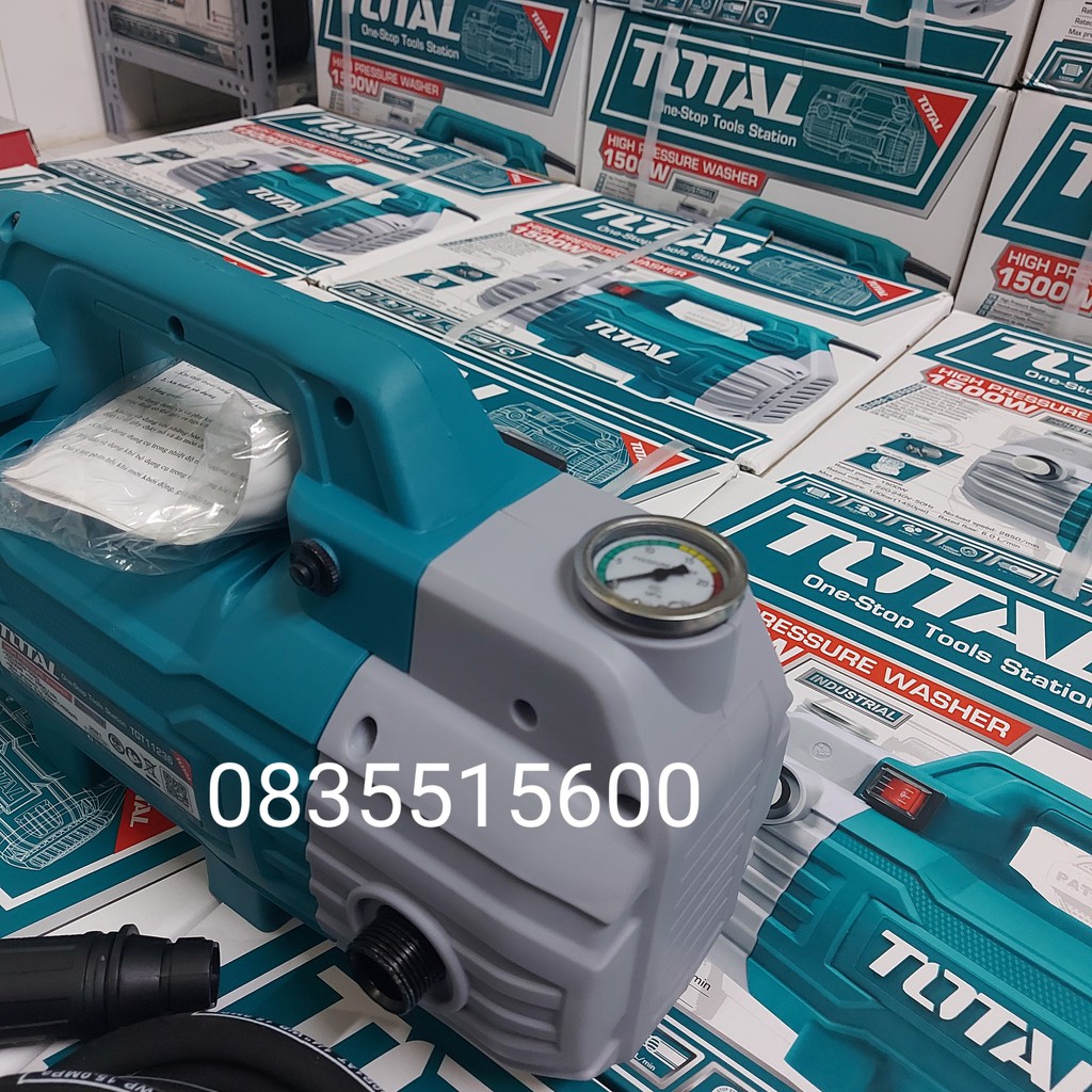 MÁY RỬA XE TOTAL TGT11236 CHÍNH HÃNG 1500W  TẶNG BÌNH BỌT TUYẾT  TOTAL INGCO 1500W