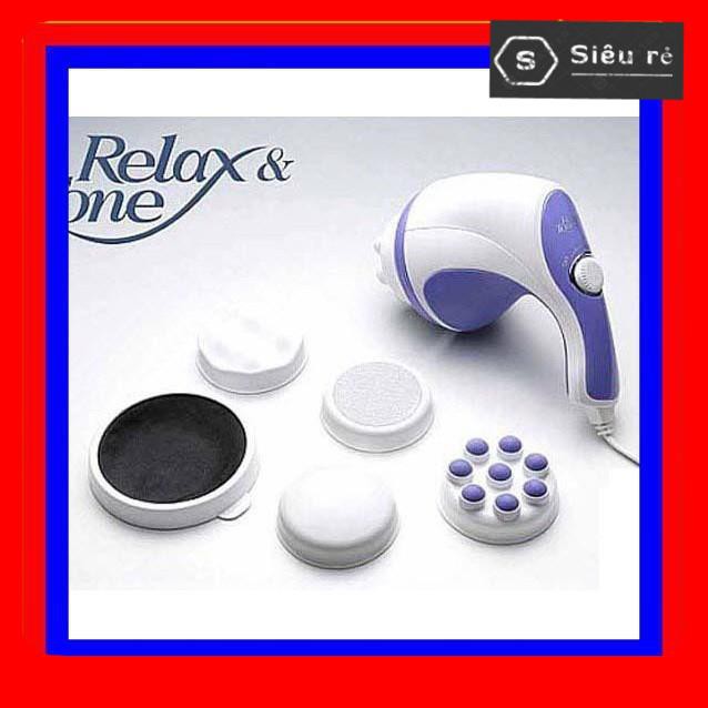 MÁY MASSAGE CẦM TAY RELAX TONE 5 ĐẦU - LÀM GỌN CƠ THỂ - MASSAGE ĐA CHỨC NĂNG THƯ GIẢN CỰC TỐT (MSP MMS123160)