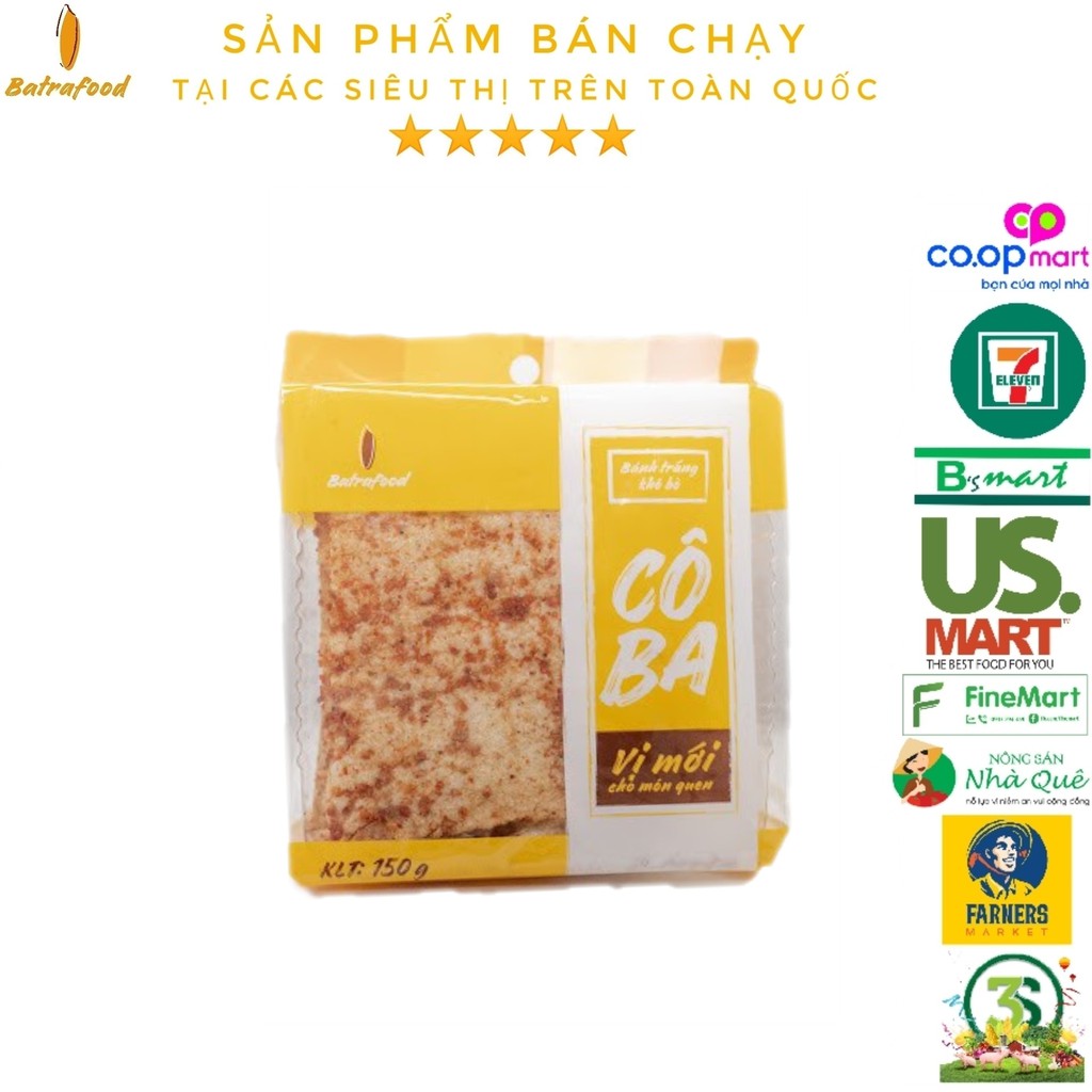 Bánh tráng khô bò Cô Ba món ăn vặt ngon 150g