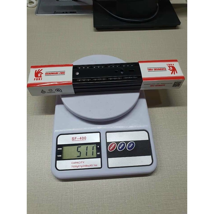 Ray bi 3 tầng không giảm chấn FUKI bản rộng 4.5 chiều dài 25cm,30cm,35cm,40cm