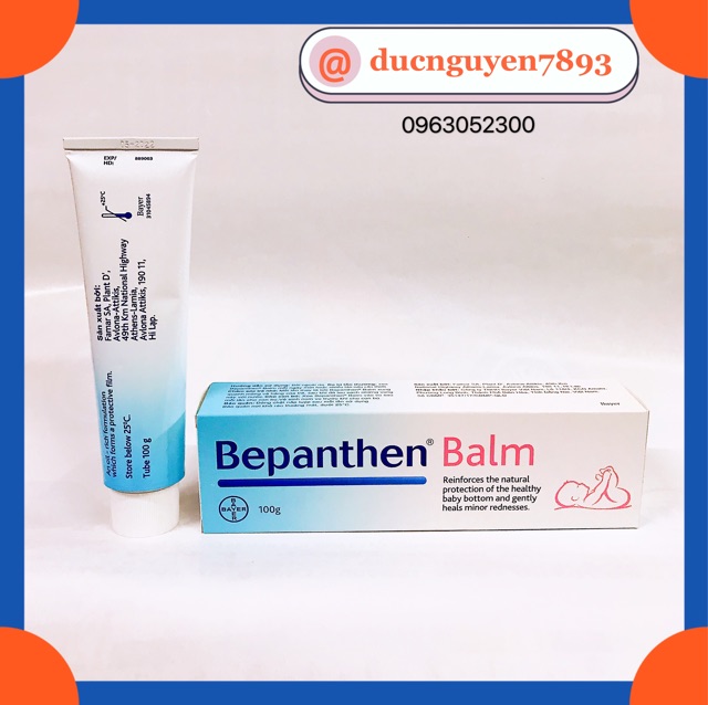 [CHÍNH HÃNG] KEM HĂM TÃ BEPANTHEN BALM 100gr