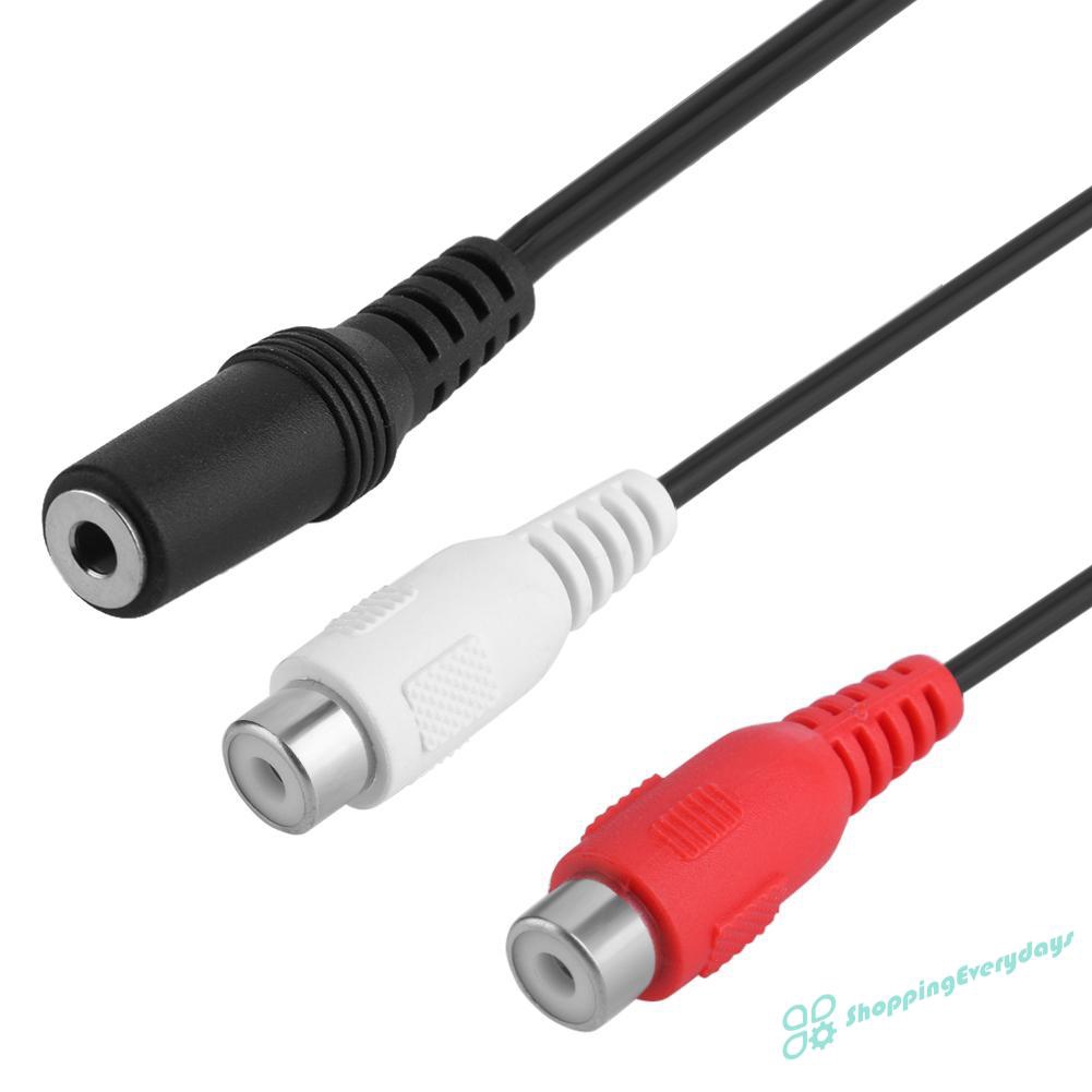 Cáp Chuyển Đổi Âm Thanh 3.5mm Sang 2 Rca