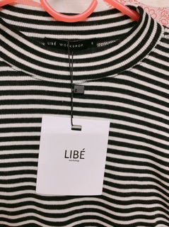 Áo croptop sọc Libé size S