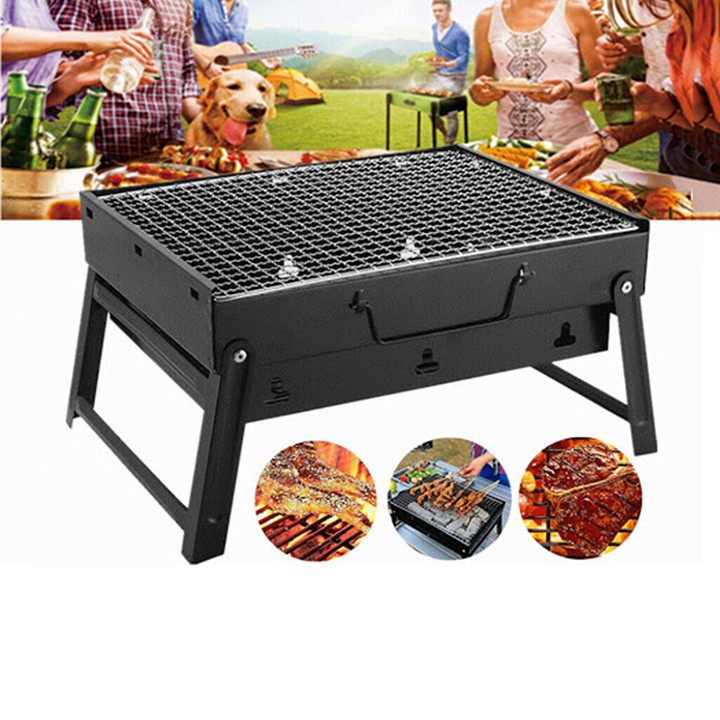 Bếp nướng ngoài trời, Bếp nướng than hoa gấp gọn đi du lịch, picnic tiện lợi