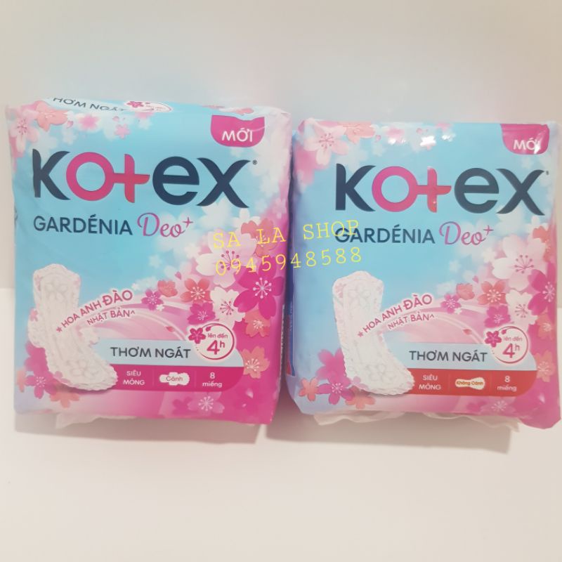 BVS KOTEX GARDÉNIA DEO+ BAN NGÀY 8 MIẾNG