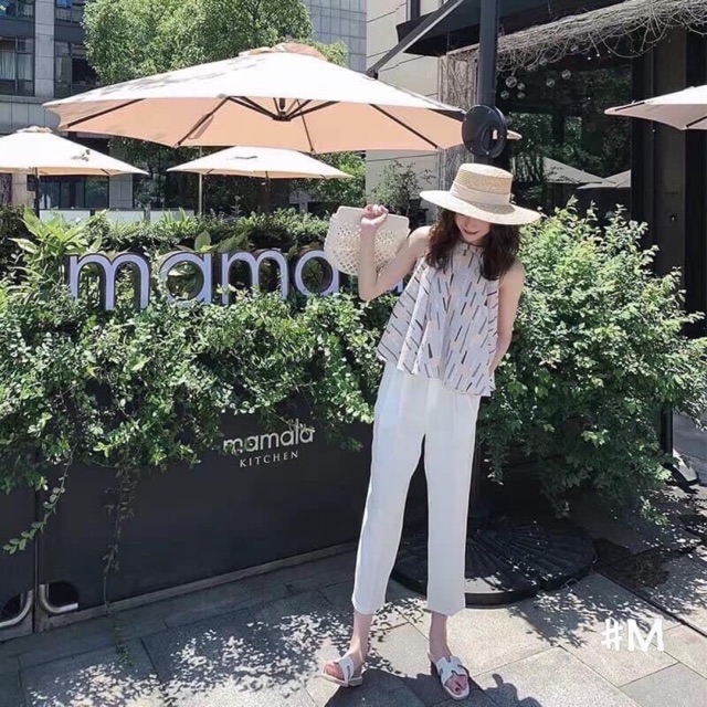 SET ÁO LỤA CỔ YẾM MIX QUẦN BAGGY ĐŨI