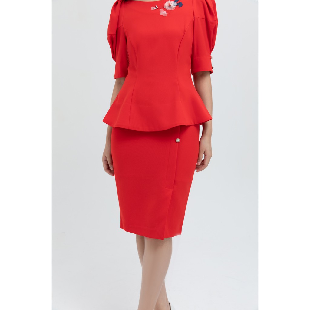 [Mã WABRM4  giảm 15% tối đa 50k đơn 150k] IVY moda Zuýp bút chì đính khuy ngọc MS 31M5550 | BigBuy360 - bigbuy360.vn