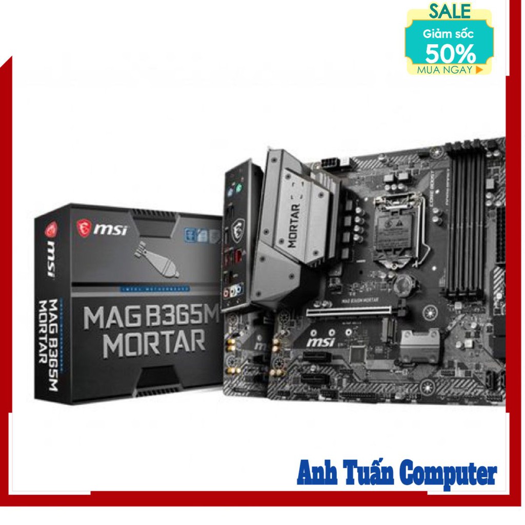 Mainboard MSI B365M Mortar (Intel B365, Socket 1151, m-ATX, 4 khe RAM DDR4)