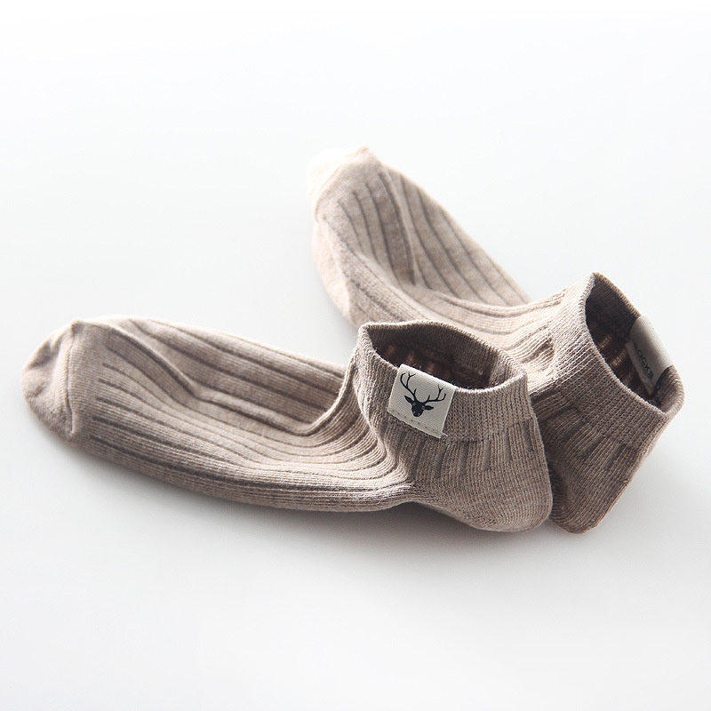 Vớ WAFNHA D489 vải cotton mỏng màu trơn cho nam