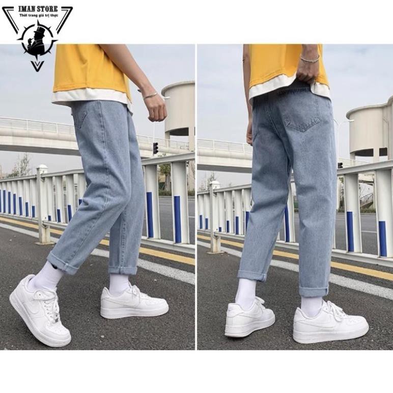 Quần Jean Baggy Nam ống suông rộng hot trend 2022
