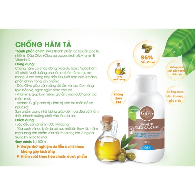 Kem chống hăm tã Gifrer - 100ml - Số 1 Tại Pháp