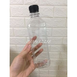 Combo 50 Chai Nhựa Vuông 500ml ( Khách Đặt Tối Đa 200 Chai Thôi Nha )