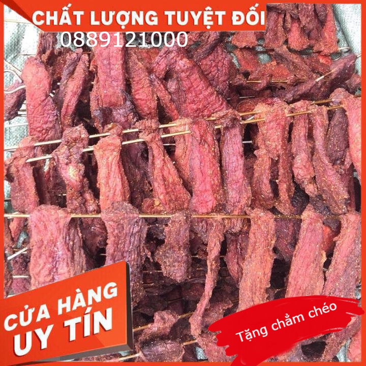 Thịt lợn gác bếp Tây Bắc,Tặng chẳm chéo, Thịt heo sấy,500gr
