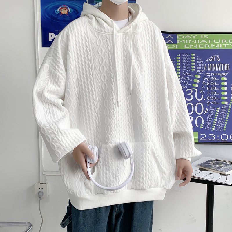 Áo Hoodie Dáng Rộng Họa Tiết Cây Gai Dầu Phong Cách Hàn Quốc Thời Trang Cho Nữ