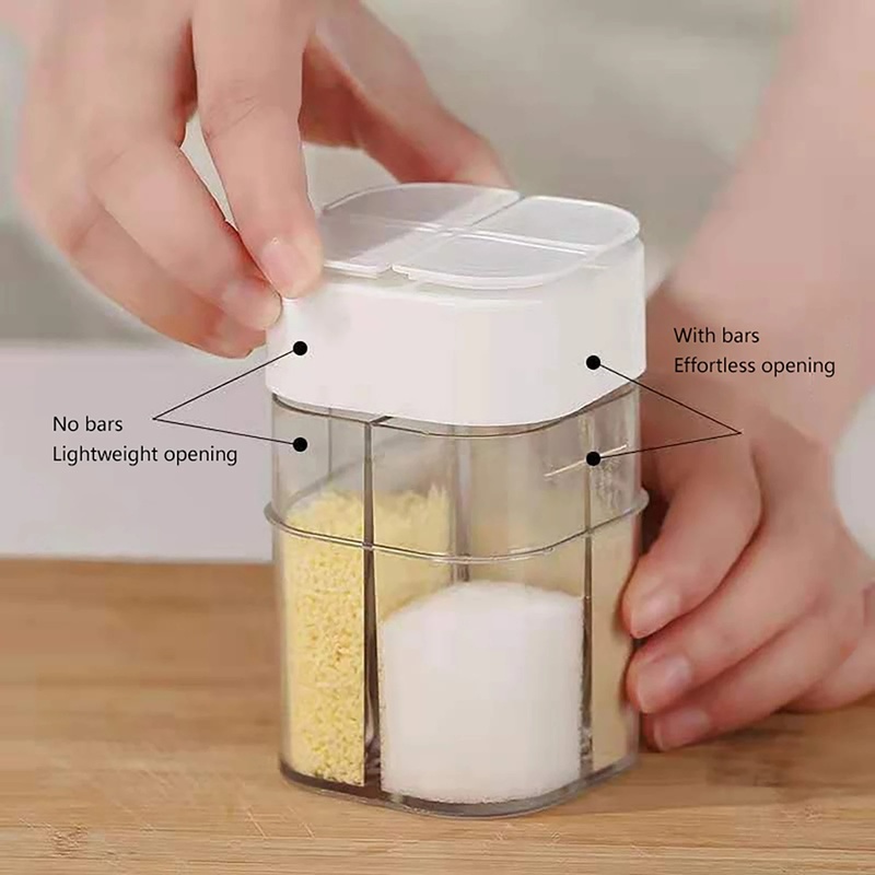 Hộp Đựng Gia Vị Trong Suốt Chống Bụi Chống Ẩm Đa Năng