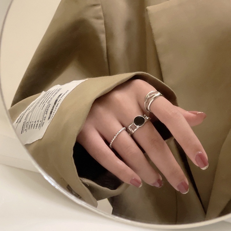 Set 3 nhẫn phong cách Hàn Quốc độc đáo thời trang cho nữ F333