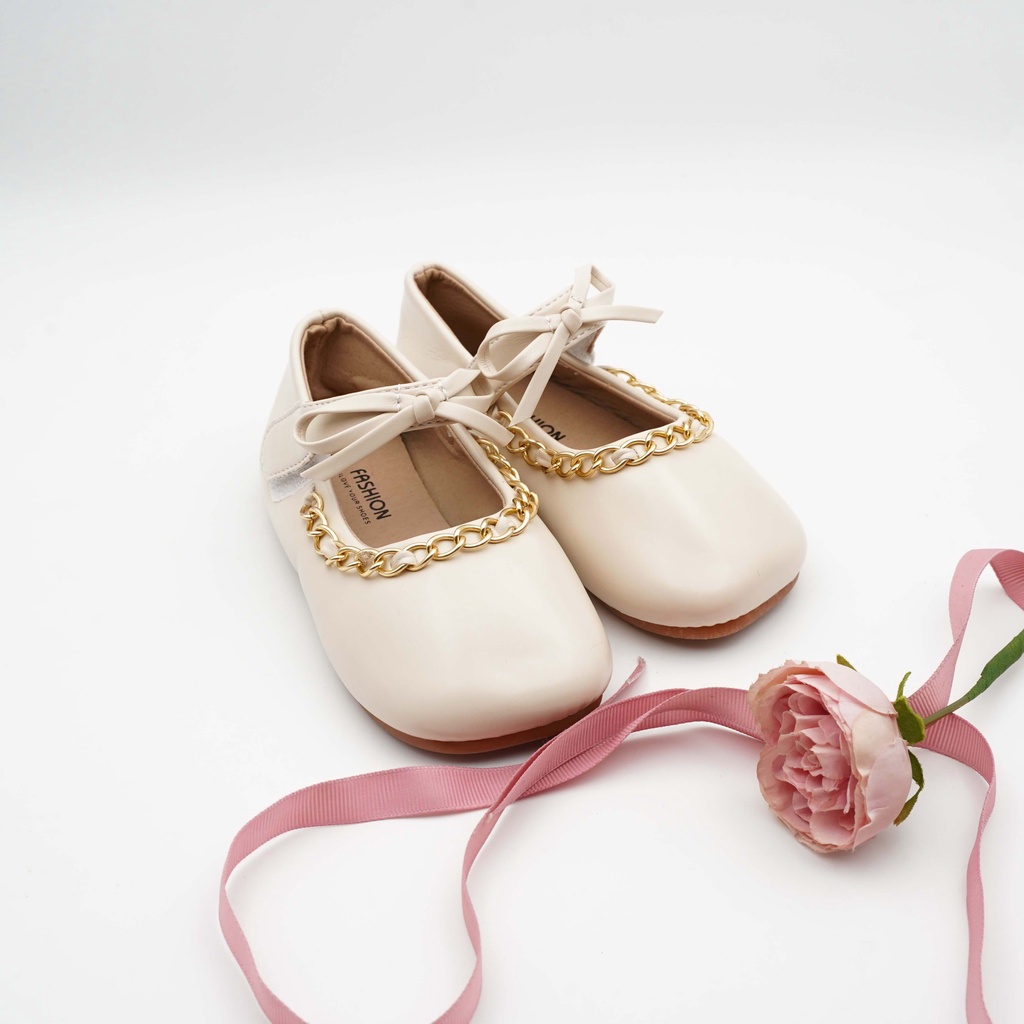 Giày công chúa nơ nhỏ xinh xắn cho bé gái size [22~31]